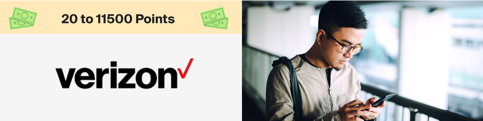 Verizon 20 to 11500 Points