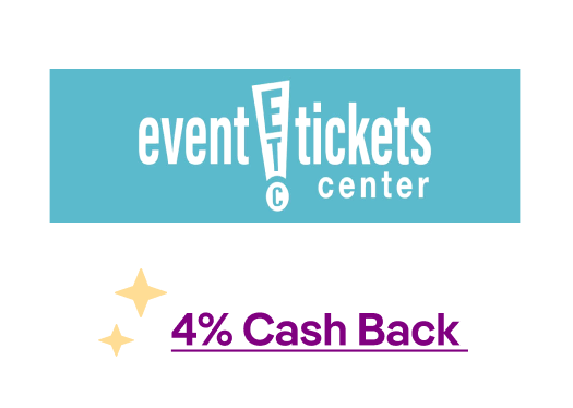 Event Tickets Center 4% Cash Back