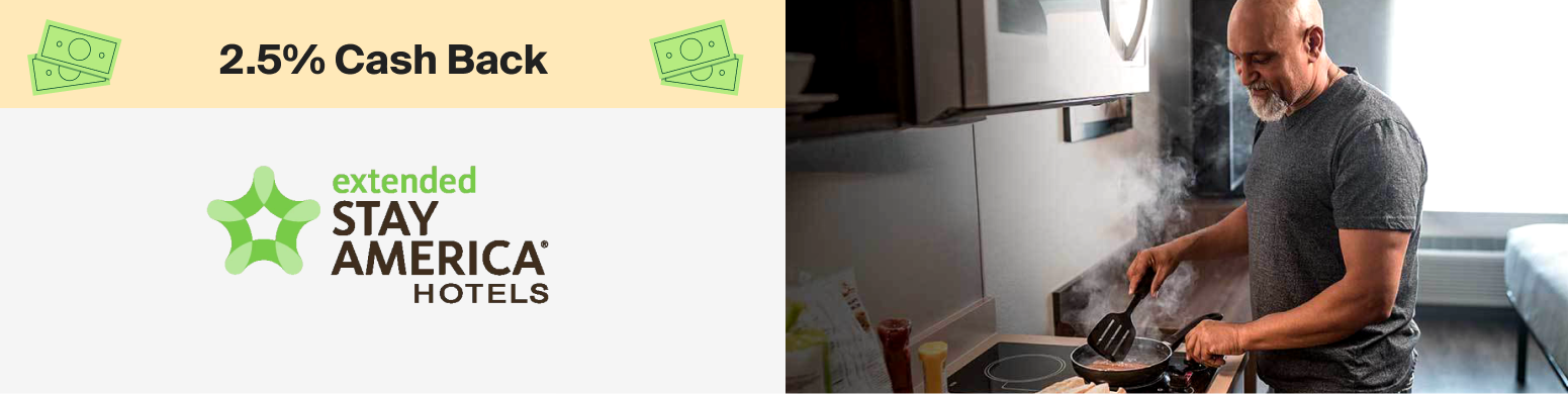 Extended Stay America 2.5% Cash Back