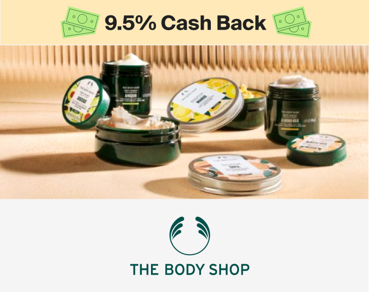 The Body Shop 9.5% Cash Back