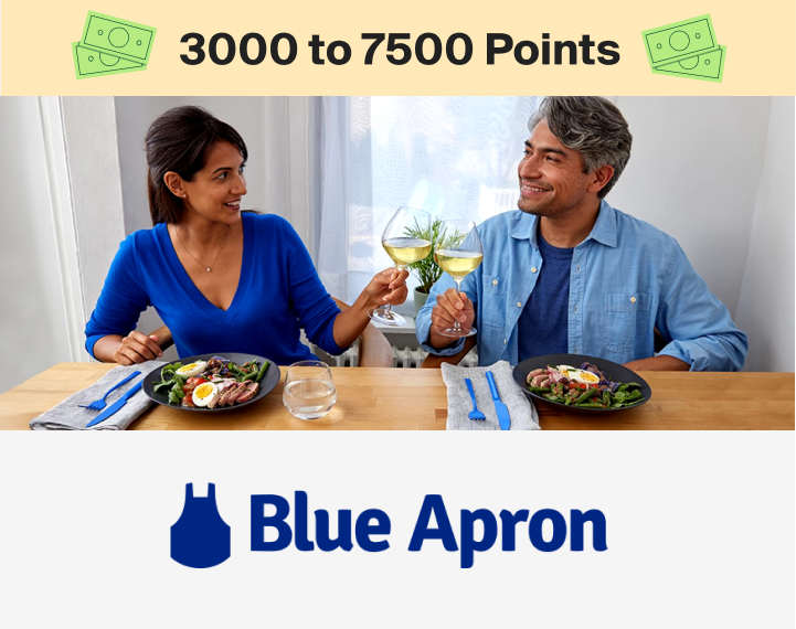 Blue Apron 3000 to 7500 Points