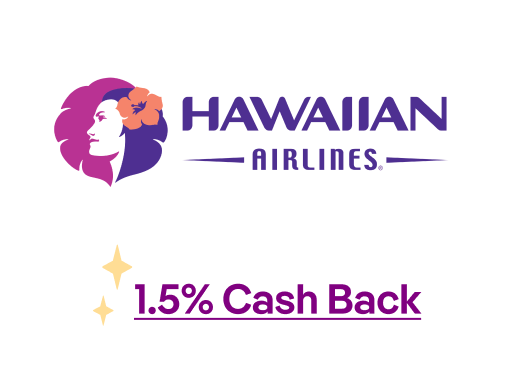 Hawaiian Airlines 1.5% Cash Back