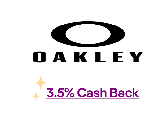 Oakley 3.5% Cash Back
