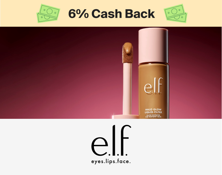 e.l.f. 6% Cash Back