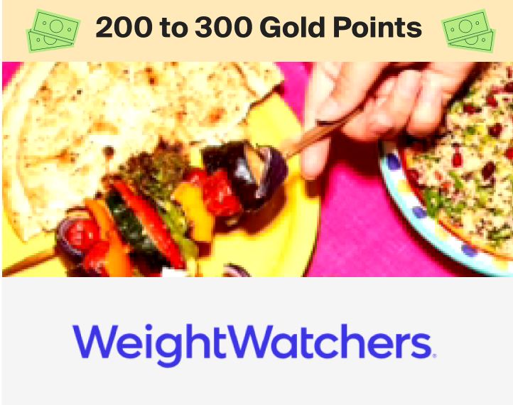WeightWatchers 200 to 300 Gold Points
