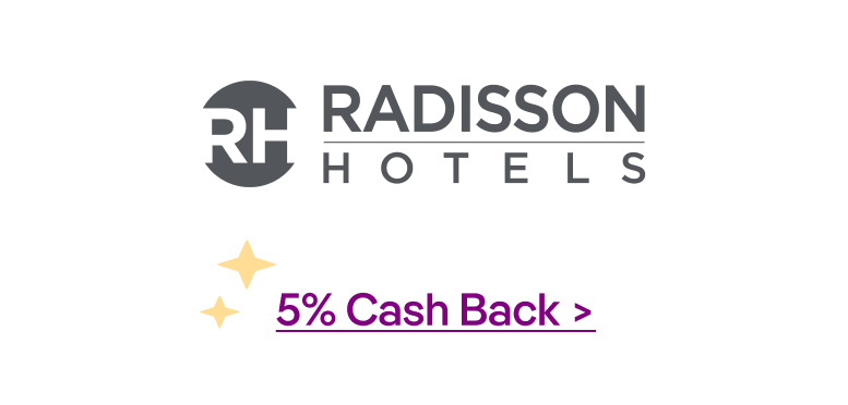 Radisson Hotels 5% Cash Back