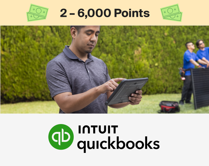 Intuit Quickbooks 2,400 – 6,000 Points