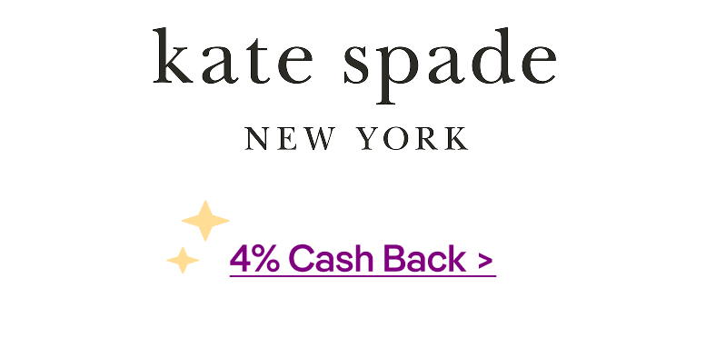 Kate Spade 4% Cash Back 