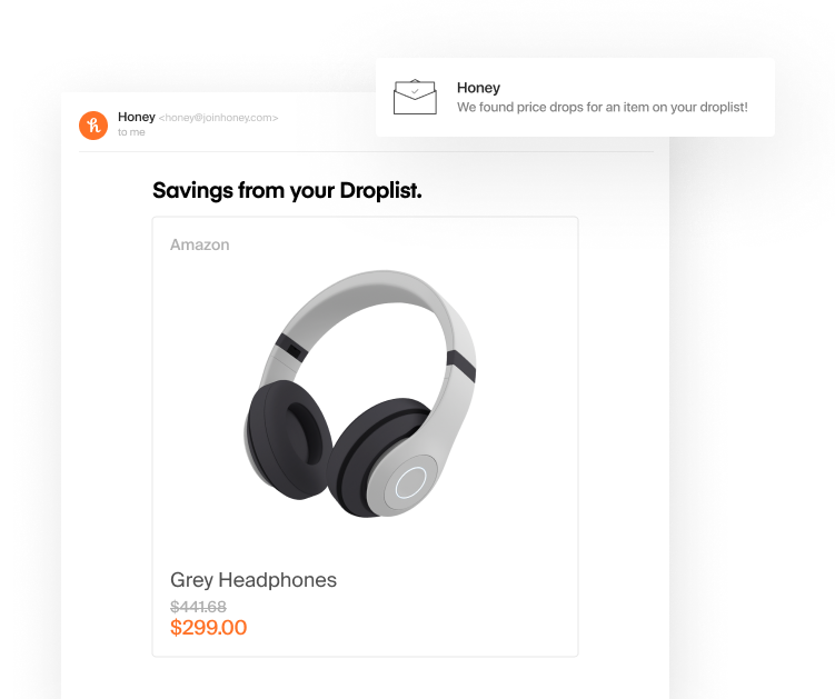 Nintendo switch product image with Honey droplist notification of savings found