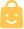 Gold shopping bag with smiley face on it