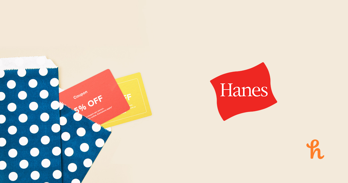 10% Off Hanes Promo Codes, Coupons + 8% Cash Back